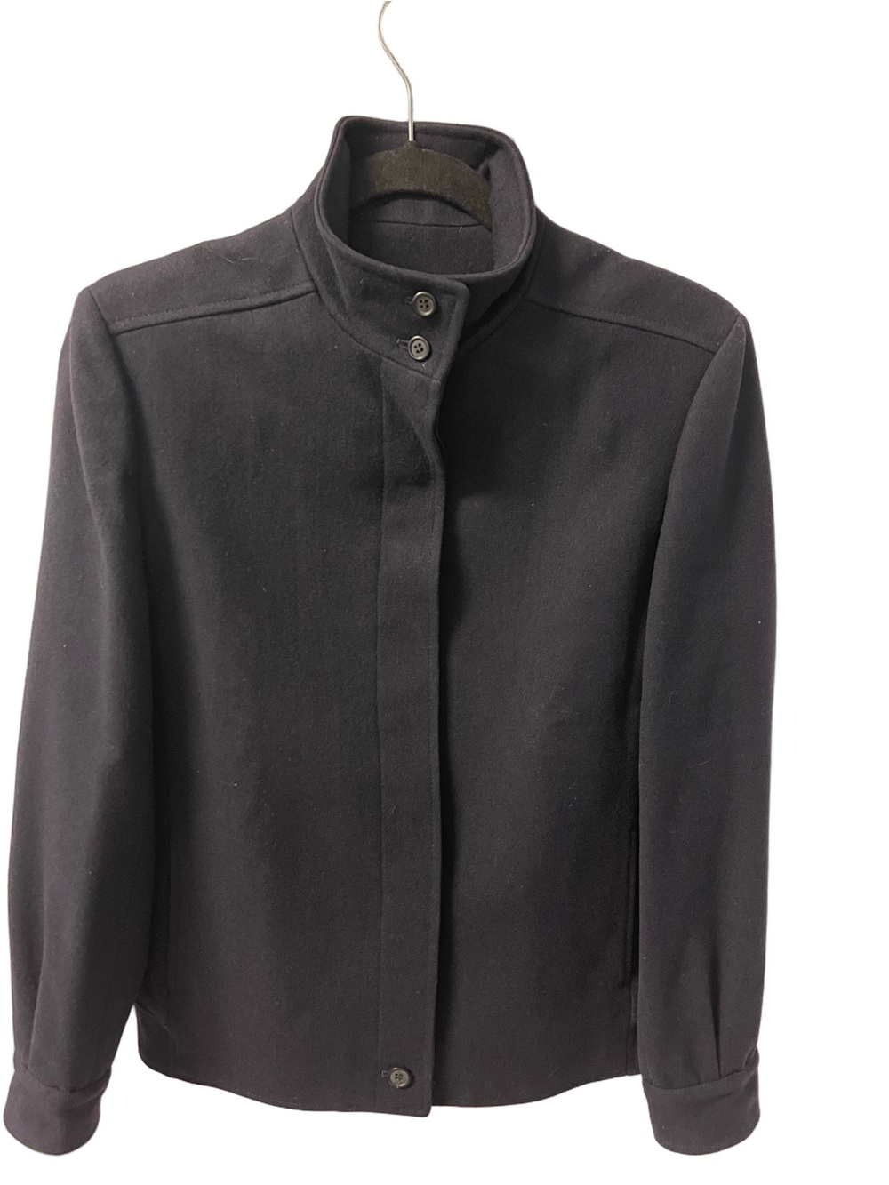 Pendleton Women’s Black 100% Pure Virgin Wool Pea Jacket Sz M See Measurements